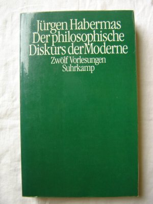 Der philosophische Diskurs der Moderne (ISBN 3980322122)
