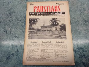 antiquarisches Buch – Paustians – Paustians lustige Sprachzeitschrift - Nr.7 - 5.3.1939 - Englisch/Französ./Ital.