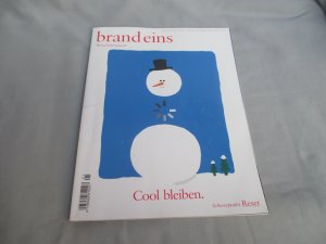 gebrauchtes Buch – brand eins – brand eins Wirtschaftsmagazin Heft Januar 01/2018 Cool bleiben. Schwerpunkt: Reset