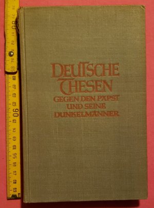 antiquarisches Buch – Oskar Panizza: – Deutsche Thesen gegen den Papst und seine Dunkelmänner