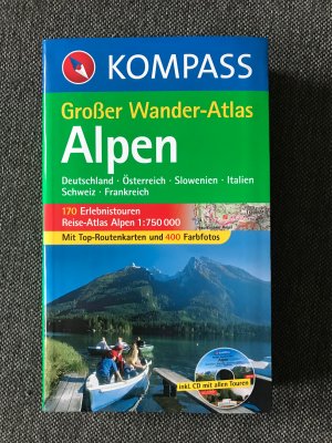 Großer Wander-Atlas Alpen - Deutschland-Österreich-Slowenien-Italien-Schweiz-Frankreich