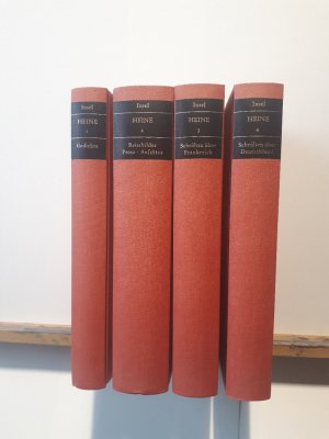 antiquarisches Buch – Heinrich Heine – 4 Bände/ Band 1 Gedichte / Band 2 Reisebilder, Prosa, Aufsätze / Band 3 Schriften über Frankreich / Band 4 Schriften über Deutschland