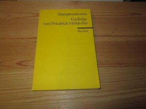 gebrauchtes Buch – Hölderlin, Friedrich und Gerhard Kurz – Gedichte. von Friedrich Hölderlin. Hrsg. von Gerhard Kurz / Reclams Universal-Bibliothek ; Nr. 9472