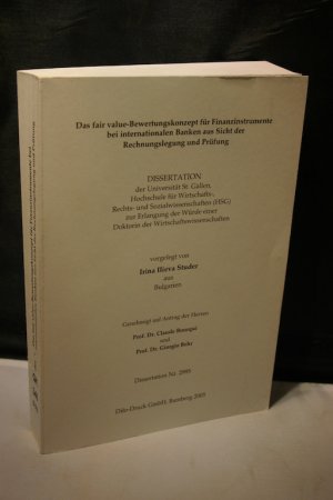 Das fair value-Bewertungskonzept für Finanzinstrumente bei internationalen Banken aus Sicht der Rechnungslegung und Prüfung