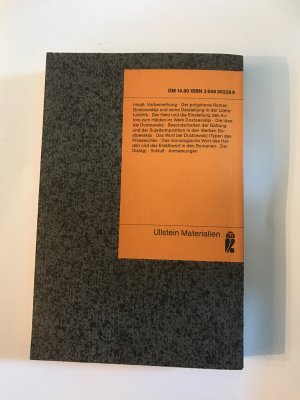 gebrauchtes Buch – Bachtin, Michail M – Probleme der Poetik Dostoevskijs