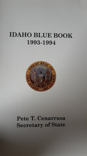 Idaho Blue Book 1993 -1994