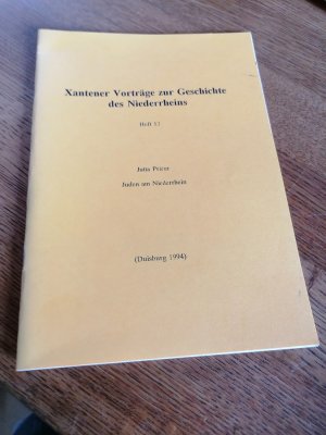 gebrauchtes Buch – Jutta Prieur – Xantener Vorträge zur Geschichte des Niederrheins Heft 13