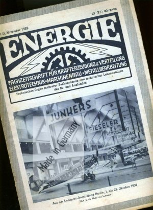 LuftSport Messe FotoReport in : "ENERGIE" 1932