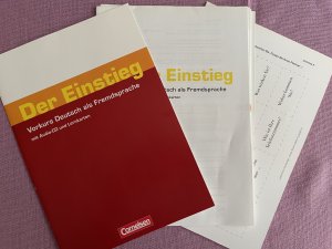 Der Einstieg - Vorkurs - Deutsch als Fremdsprache. Arbeitsheft mit CD und Lernkarten