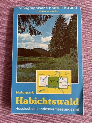 gebrauchtes Buch – Hessisches Landesvermessungsamt – Naturpark Habichtswald Topographische Karte 1:50 000 - Naturparkausgabe