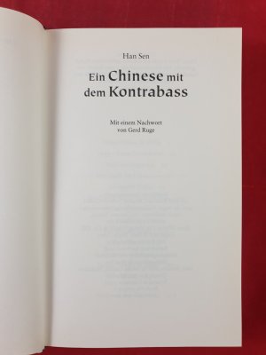 gebrauchtes Buch – Han Sen – Ein Chinese mit dem Kontrabass