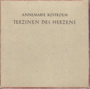 antiquarisches Buch – Annemarie Bostroem – Terzinen des Herzens antiquarisches Buch – Annemarie Bostroem – Terzinen des Herzens