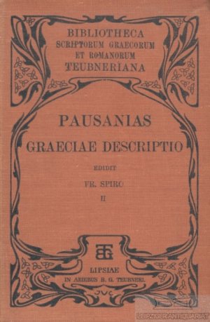 Pausaniae Graeciae Descriptio - Volumen Tertium, Libros V-VIII continents