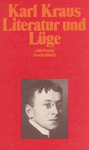 gebrauchtes Buch – Karl Kraus – Literatur und Lüge Schriften Band 3