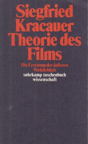 gebrauchtes Buch – Siegfried Kracauer – Theorie des Films Die Errettung der äußeren Wirklichkeit