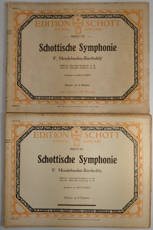 Schottische Symphonie Schottische Symphonie, Op. 56. Italienische Symphonie, Op. 90. Klavier zu 4 Händen