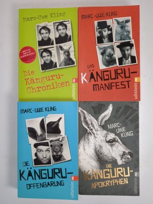 gebrauchtes Buch – Marc-Uwe Kling – Die Känguru-Chroniken 1-4 Tetralogie. 1: Die Känguru-Chroniken, 2: Das Känguru-Manifest, 3: Die Känguru-Offenbarung, 4: Die Känguru-Apokryphen