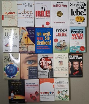 Sammlung von 19 wertvollen Büchern - Ratgeber, Lebenshilfe, Psychologie, Esoterik & Philosophie unter anderen: Richard David Precht – Liebe. Ein unordentliches […]