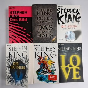 6 Romane Stephen King Der Outsider; Billy Summers; Das Bild; Die Arena; Love; Das schwarze Haus