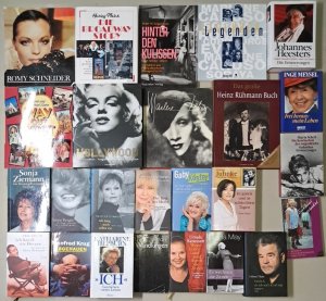 25 Bände - Großes Buchpaket Film & Schauspieler / Schauspielerinnen