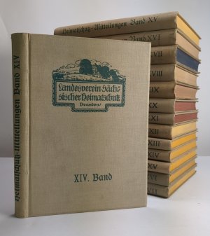 14 Bände Mitteilungen des Landesvereins Sächsischer Heimatschutz Band XIV-XXVII, Jahrgänge 1925-1938