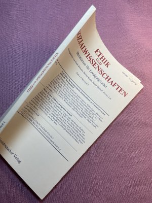 Ethik und Sozialwissenschaften - Streitforum für Erwägungskultur Heft 4 (1993)