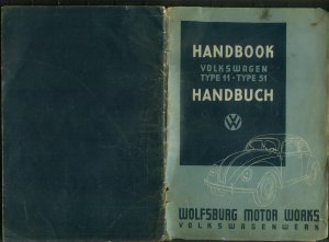 Handbuch Handbook Volkswagen Type 11 Type 51 Deutsch- English