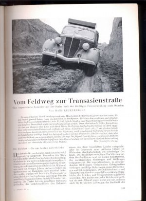 antiquarisches Buch – Hans Leuenberger – "VOM FELDWEG ZUR TRANSASIENSTRASSE" Fotoreport 1938 in " ATLANTIS "