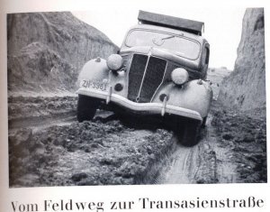 antiquarisches Buch – Hans Leuenberger – "VOM FELDWEG ZUR TRANSASIENSTRASSE" Fotoreport 1938 in " ATLANTIS "