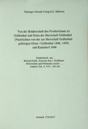 Fronleichnam zu Gräfenthal und Orten der Herrschaft