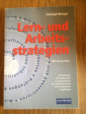 Lern- und Arbeitsstrategien -   WLI-Hochschule  - Wie lerne ich - für Studierende an Uni + Fachhochschule