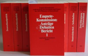 Materialien der Enquete-Kommission `Aufarbeitung von Geschichte und Folgen der SED-Diktatur in Deutschland`. (Neun Bde. in 18 Teilbänden; komplett) Hrsg. v. Deutschen Bundestag.