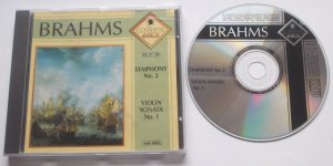 BRAHMS Symphony No. 2 Violin Sonata No. 1 CD Classical Gold 1994 CLG 056