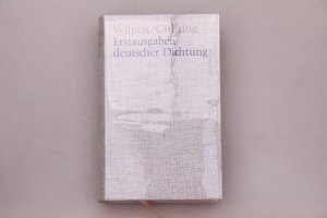 ERSTAUSGABEN DEUTSCHER DICHTUNG. Eine Bibliographie zur deutschen Literatur 1600-1960