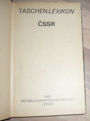 gebrauchtes Buch – Autorenkollektiv – Taschenlexikon CSSR