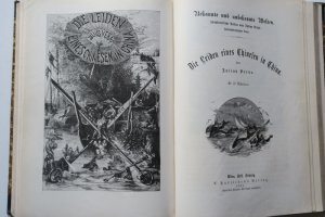 Verne, Julius: 1. Die großen Seefahrer des 18. Jahrhunderts. 2. Die Leiden eines Chinesen in China. Erste deutsche Ausgabe. 3 Bände in 1 Band. Wien/Pest […]