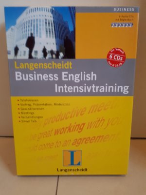 gebrauchtes Buch – Langenscheidt Business English Intensivtraining - Set mit 6 Audio-CDs und Begleitbuch