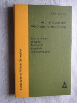 Taschenbuch der Verbrauchererziehung