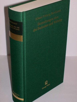 gebrauchtes Buch – Burckhardt, Johann Ludwig – Bemerkungen über die Beduinen und Wahaby - Gesammelt während seinen Reisen im Morgenlande