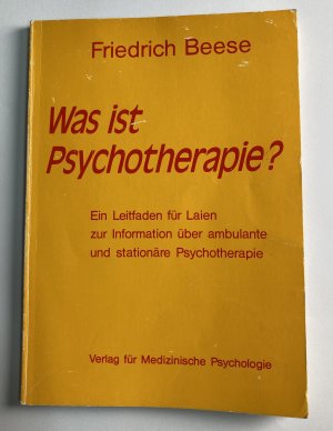 Was ist Psychotherapie?