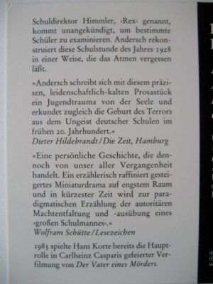 gebrauchtes Hörbuch – Alfred Andersch – Der Vater eines Mörders - Eine Schulgeschichte - 2 CDs