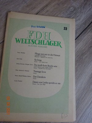 gebrauchtes Buch – Noten FDH Weltschlager Klavier Ausgabe