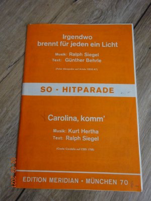 gebrauchtes Buch – Carolina, komm´/ Irgendwo brennt für jeden ein Licht