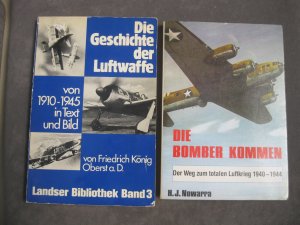 gebrauchtes Buch – Konvolut von 3 Büchern – Die Geschichte der Luftwaffe / Die Bomber kommen / Flugzeugeuge des 2. Weltkrieges