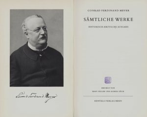 Sämtliche Werke., Historisch-kritische Ausgabe. Besorgt von Hans Zeller und Alfred Zäch.