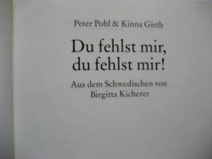 gebrauchtes Buch – Peter Pohl – Du fehlst mir, du fehlst mir! Deutscher Jugendliteraturpreis 1995