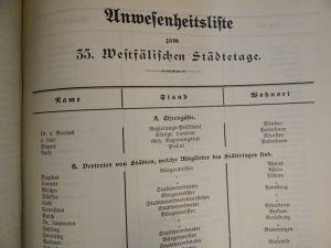 antiquarisches Buch – Verhandlungen des 35. Westfälischen Städtetages am 4. und 5. Juli 1913 in Paderborn