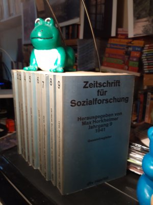 Zeitschrift für Sozialforschung , Jahrgänge 1 - 9 (Reprint, 9 Bde.)