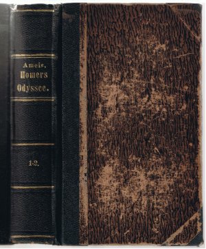 Homers Odyssee für den Schulgebrauch erklärt - 24 Gesänge in einem Band - Erster Band I u. II. Heft/Zweiter Band 1. u. II. Heft
