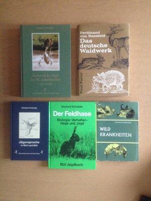 13 Bände): Österreichs Jagd im 20. Jahrhundert - Eine Chronik. Jägersprache in Wort und Bild. - (signiert). Das deutsche Waidwerk. Wildkrankheiten - Ihre […]